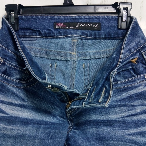 Grane Kim Low Rise Curvy Skinny Jeans Juniors 3 - Picture 8 of 8